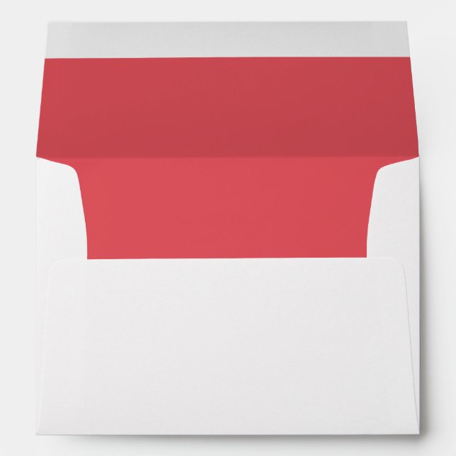 White Envelope, Coral Lined Envelope (Back (Bottom))