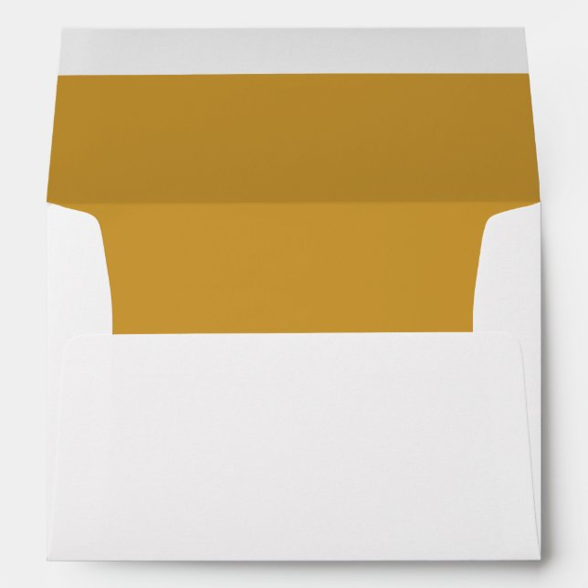 White Envelope, Gold Liner Envelope (Back (Bottom))