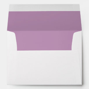 White Envelope, Purple Lilac Liner Envelopes