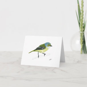 White eyed Vireo Note Card