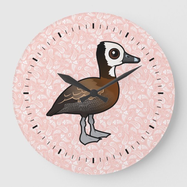 White-faced Whistling-Duck Large Clock (Front)