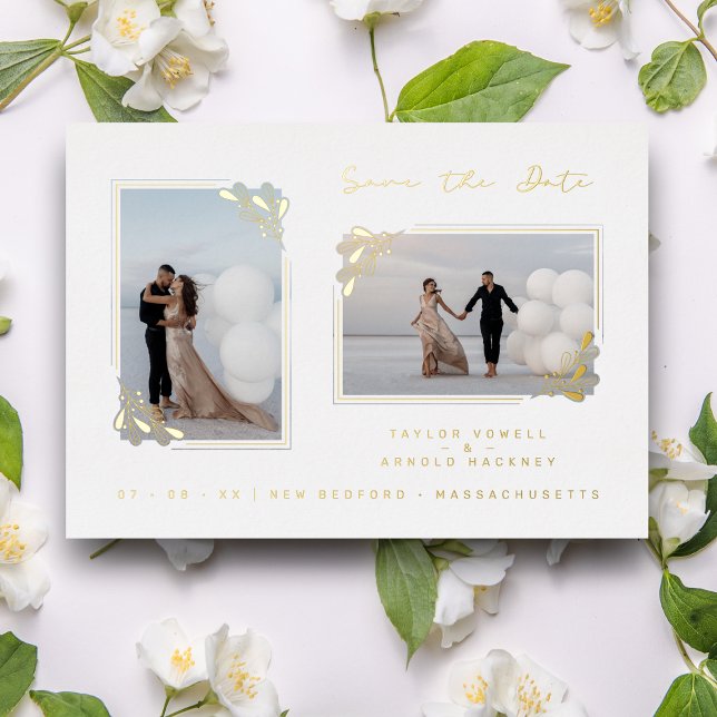 White Fancy Golden Minimalist Branches 2 Photos (Creator Uploaded)