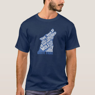 White Fang by Jack London Blue Book Quote T-Shirt