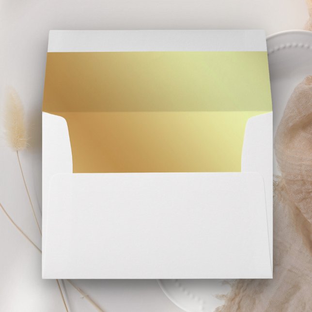 White Faux Gold Foil Envelope (Creator Uploaded)