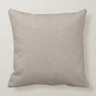 White Faux Leather Cushion
