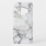 White Faux Marble Case-Mate Samsung Galaxy S9 Case<br><div class="desc">Simple elegant white faux marble stone.</div>