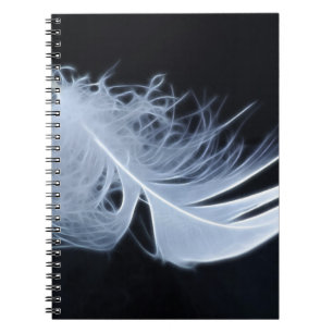 White feather - angelic by nature spiral notebook