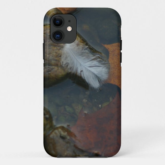 White Feather Case-Mate iPhone Case (Back)