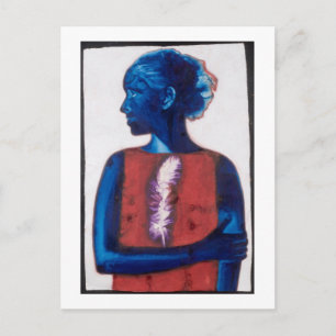 White Feather Postcard