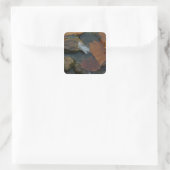 White Feather Square Sticker (Bag)