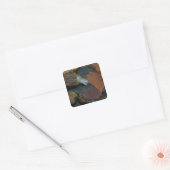 White Feather Square Sticker (Envelope)