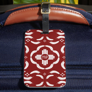 White Feather ZIa  Luggage Tag