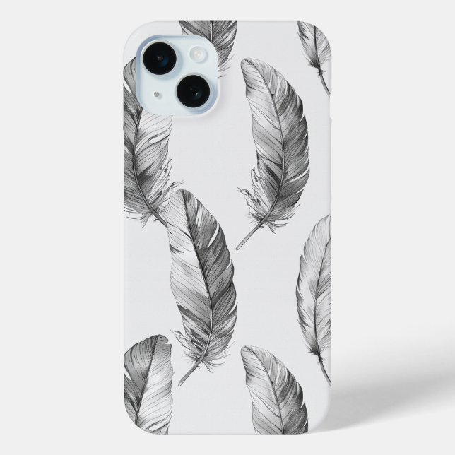 White Feathers Case-Mate iPhone Case (Back)