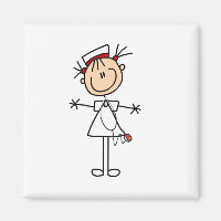 White Female Stick Figure Nurse 2 Gifts