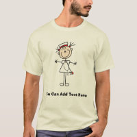 White Female Stick Figure Nurse 2 Gifts