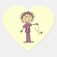 White Female Stick Figure Nurse T-shirts and Gifts