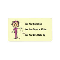 White Female Stick Figure Nurse T-shirts and Gifts