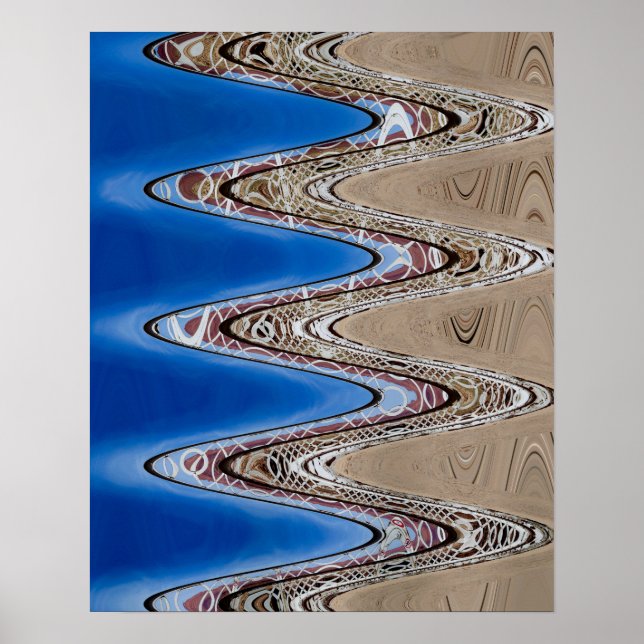 White Fence Wavy Abstract, 2018 | SVP Images Poster (Front)