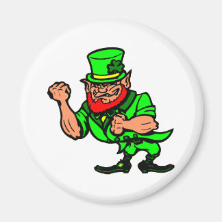 White Fighting Irish Man Magnet