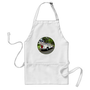 White Fire Truck Standard Apron