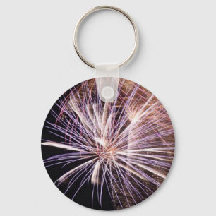 White Fireworks Key Ring