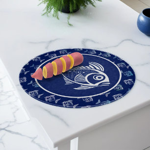 White Fish In The Deep Blue Sea Cutting Board