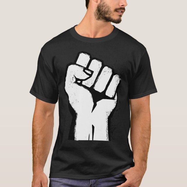 White Fist Resistance T-Shirt (Front)