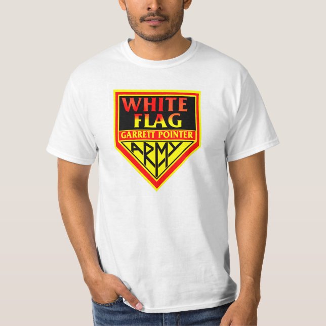 white flag Garrett Pointer Armyu T-Shirt (Front)