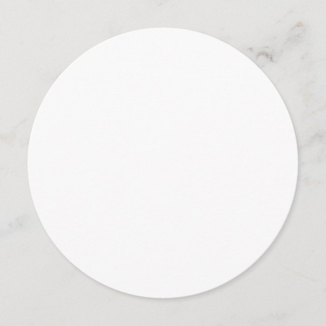 White Flat Circle Program Programme (Front)