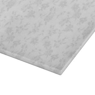 white floral glass cutting board