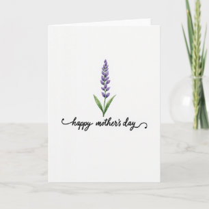White Floral Sprig Card