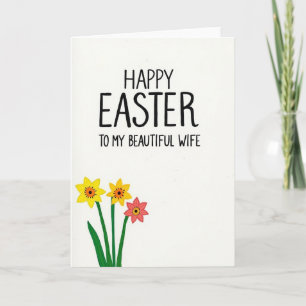 White Floral Springtime Wishes Card