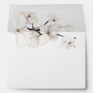 White Floral Summer Boho Envelope