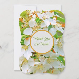 WHITE FLORAL/WITH ORANGE, GOLD & LIME GREEN COLORS INVITATION