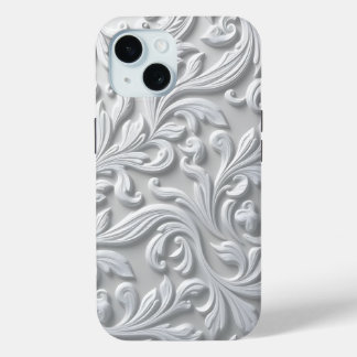 White Flourish iPhone / iPad case