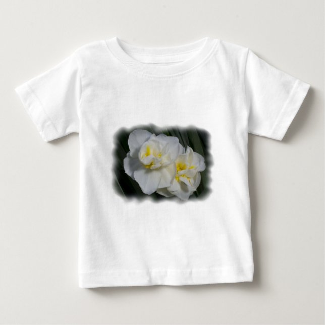 White Flower Baby T-Shirt (Front)