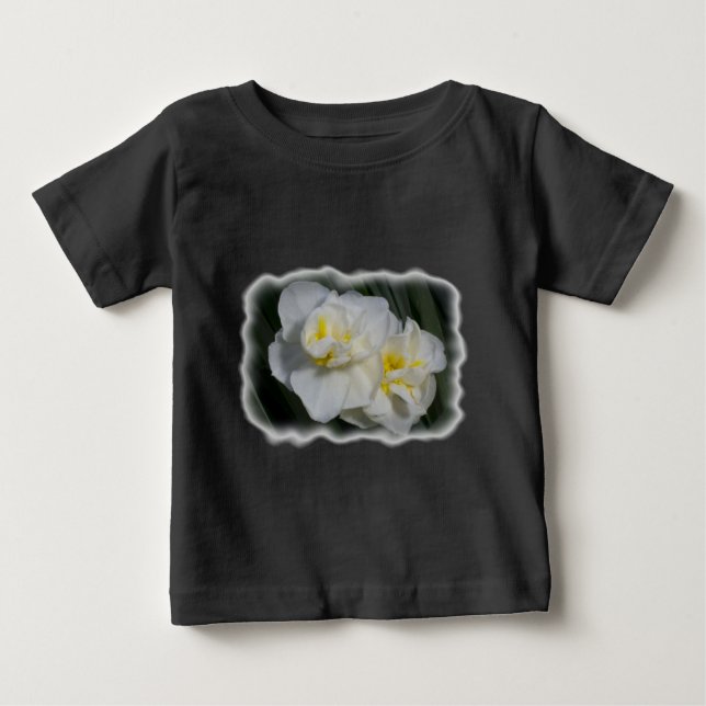 White Flower Baby T-Shirt (Front)