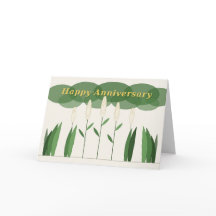 White Flower Happy Anniversary