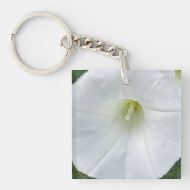 White Flower Keychain (Front)