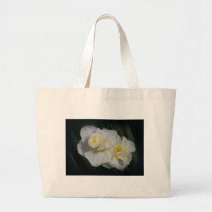 White Flower Large Tote Bag