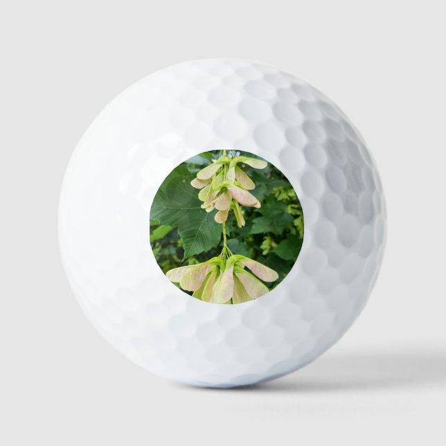 White Flower Nature Golf Ball (Front)