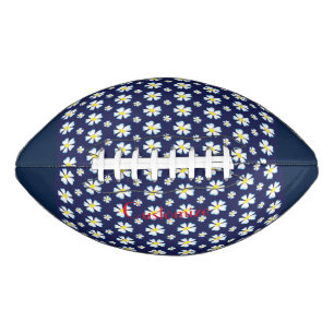 White Flower Pattern Thunder_Cove Football
