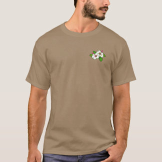 White Flower Pocket Minimalist T-Shirt