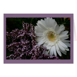 White Flower purple background
