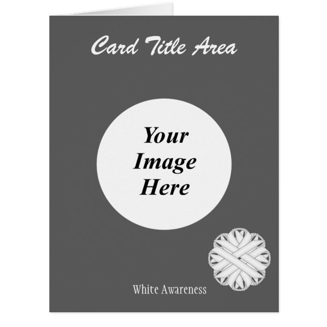 White Flower Ribbon Template by Kenneth Yoncich (Front)