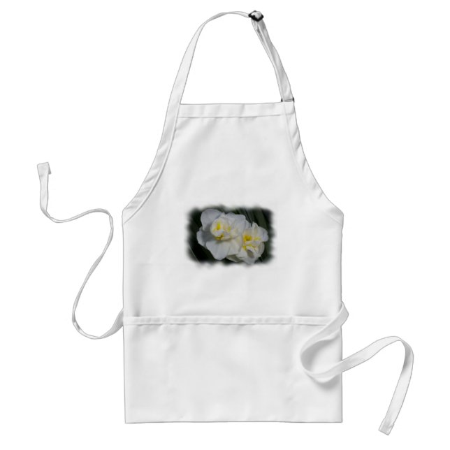 White Flower Standard Apron (Front)