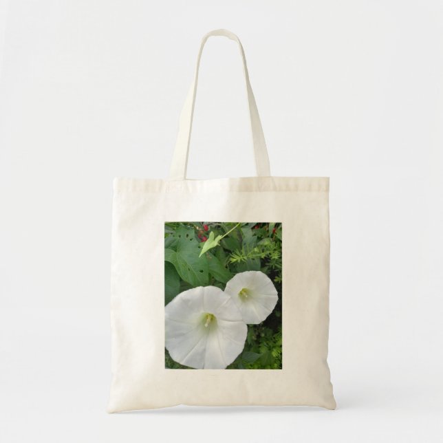 White Flower Tote Bage Bag (Front)