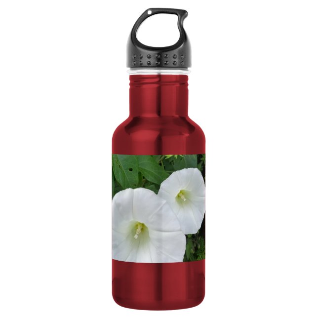 White Flower Water Bottle (Front)