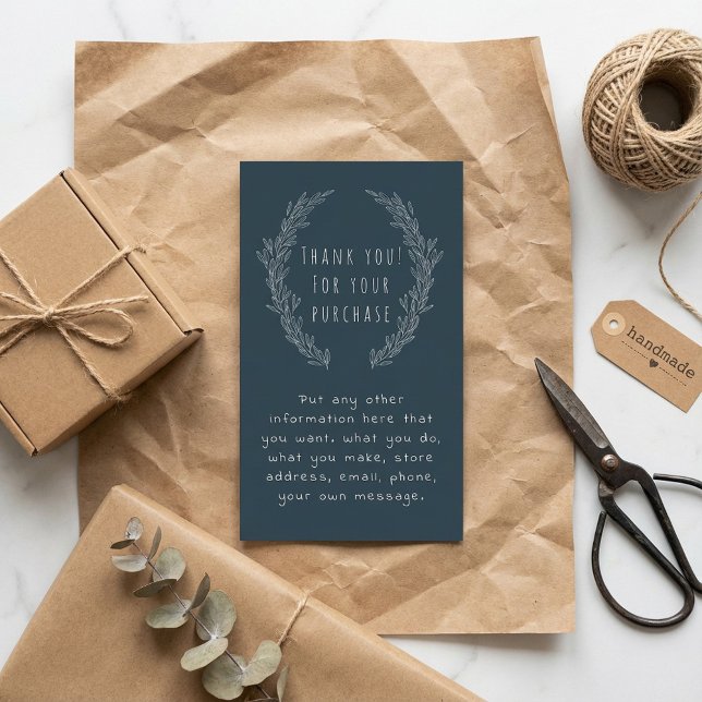 White flower wreath insert Card, customer orders (White flower wreath insert Card, customer orders.)