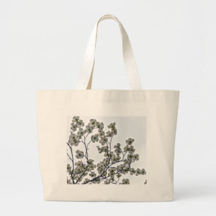 White Flowering Dogwood Large Tote Bag